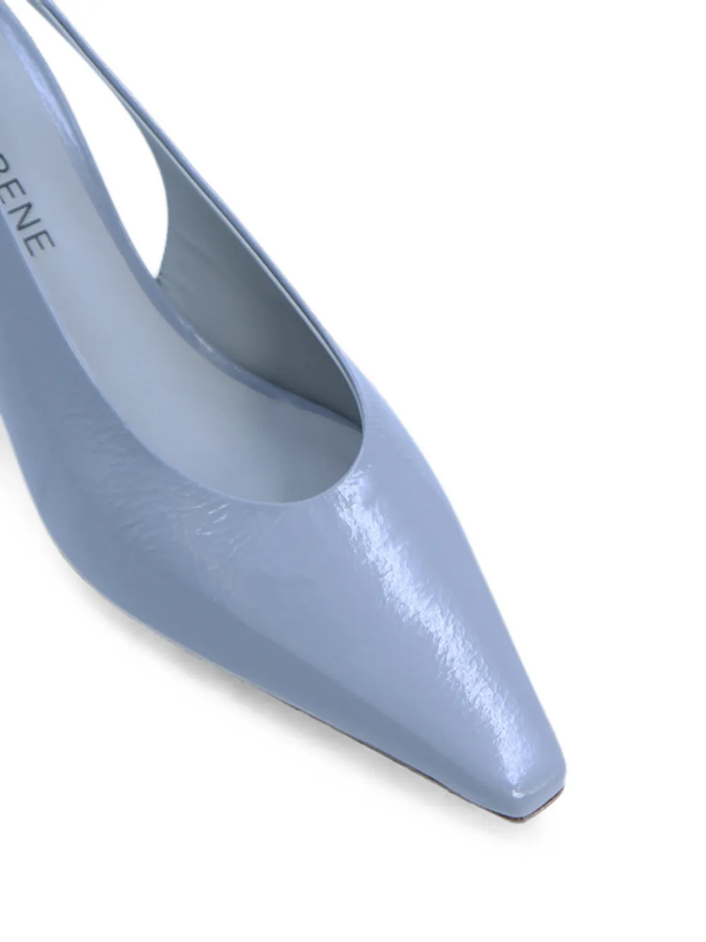 Notabene Emmely patent-leather slingback pumps Blauw