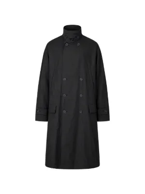 Yohji Yamamoto プリント コート | ブラック | FARFETCH JP