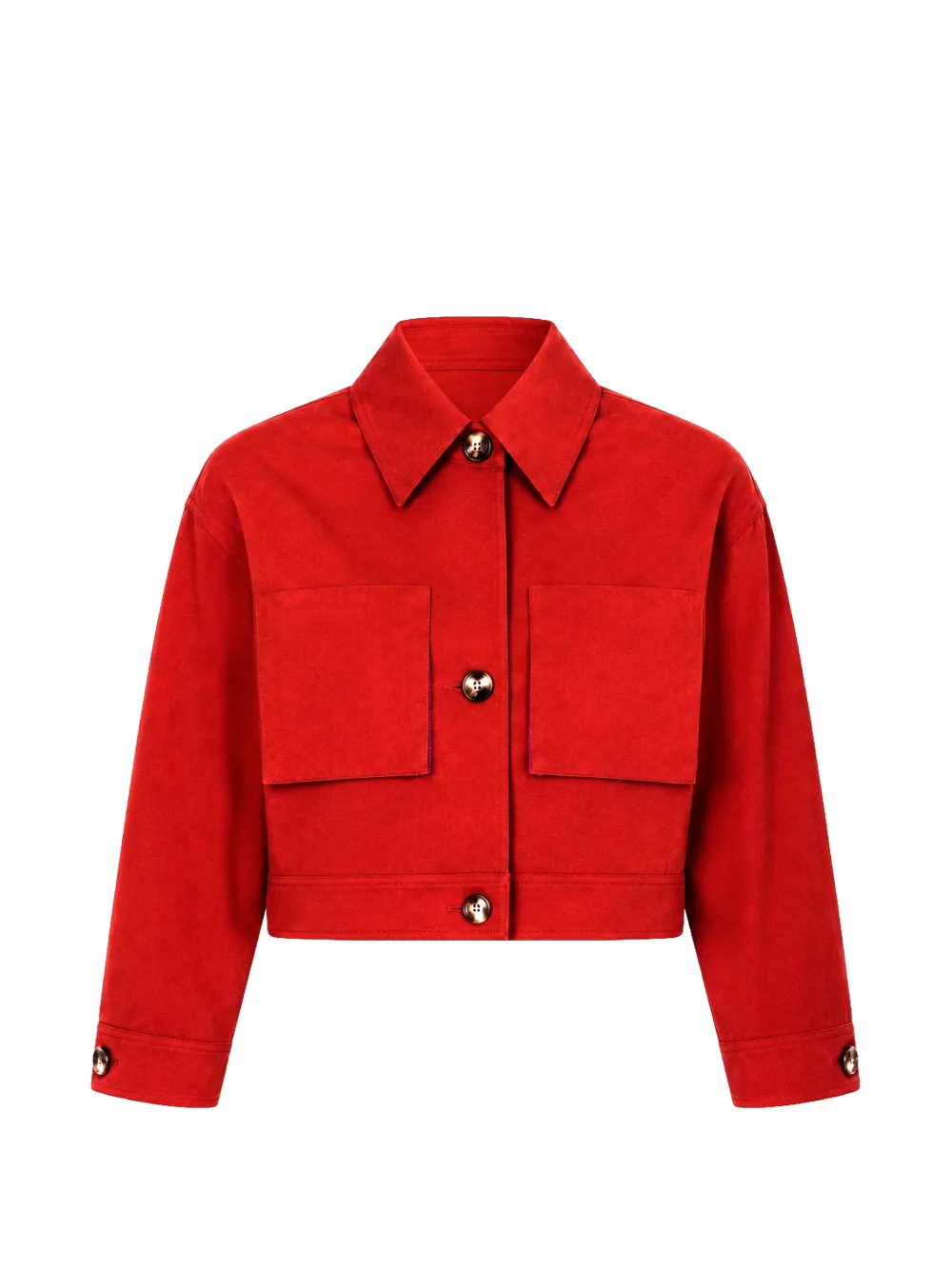 Maison Rabih Kayrouz クロップド ジャケット | レッド | FARFETCH JP