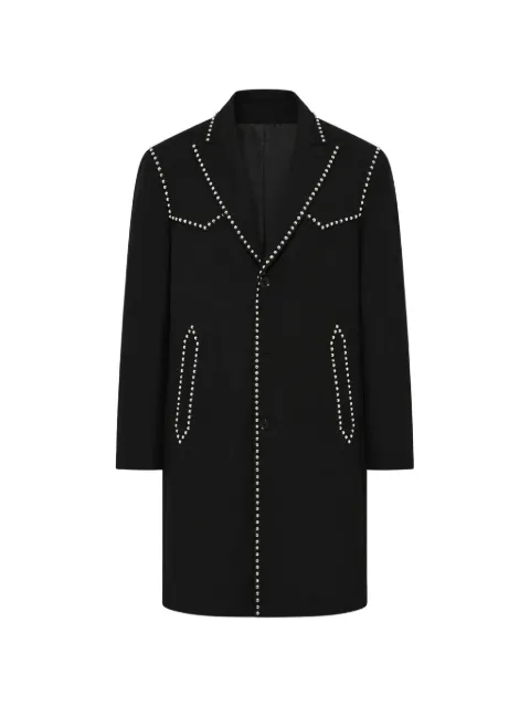 DSQUARED2 stud-embellished relaxed-fit coat