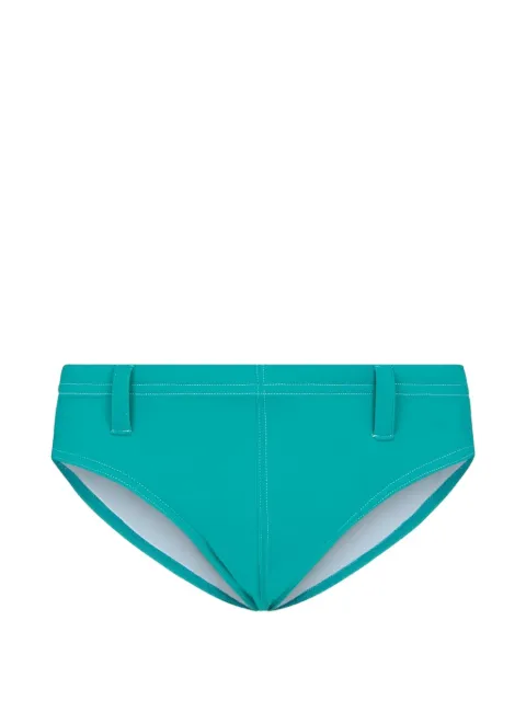 DSQUARED2 logo-print belt-loop swim briefs