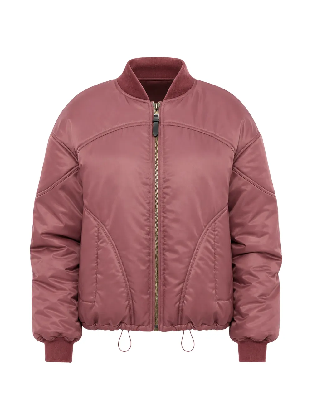 Bacon Padded-design Bomber Jacket