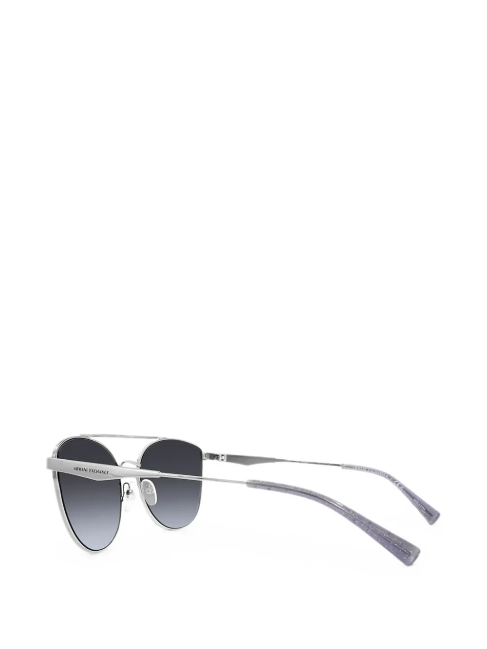 Armani Exchange Zonnebril met cat-eye montuur Zilver