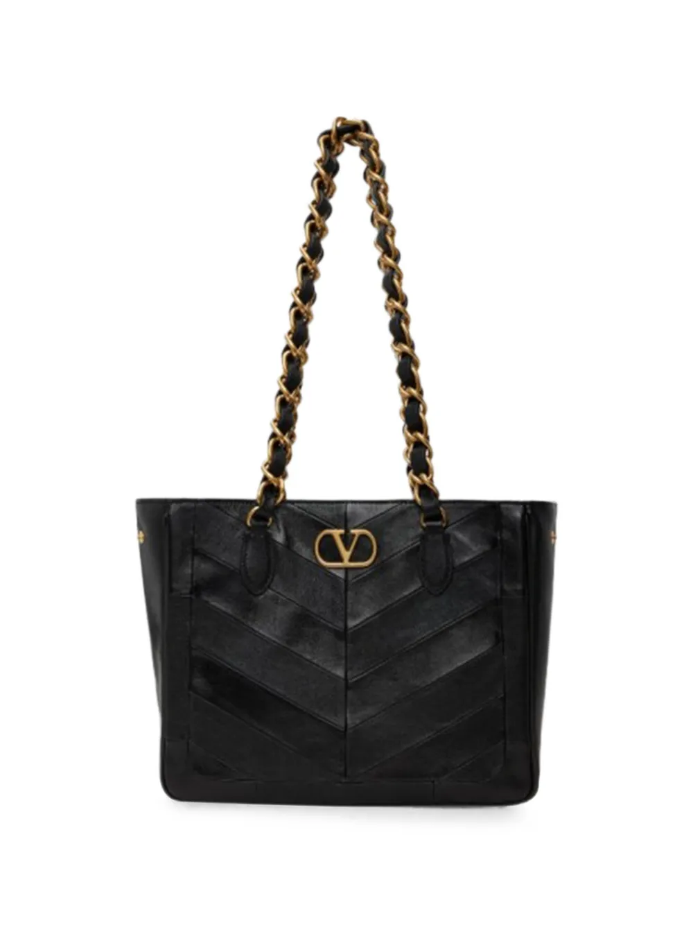 Valentino Garavani small La Seine leather tote bag - Black