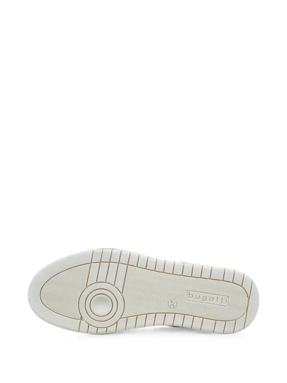 Bugatti Sneakers met metallic afwerking en logo-patch Beige