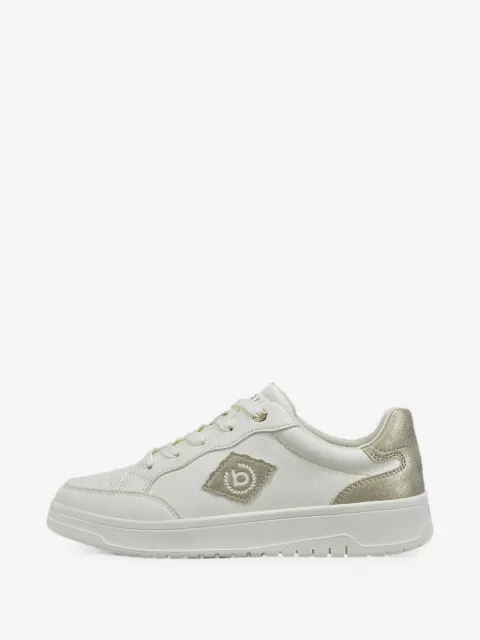 Bugatti logo-patch metallic-trim sneakers