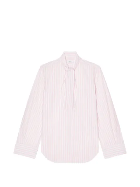 Givenchy Cocoon striped pussy-bow blouse