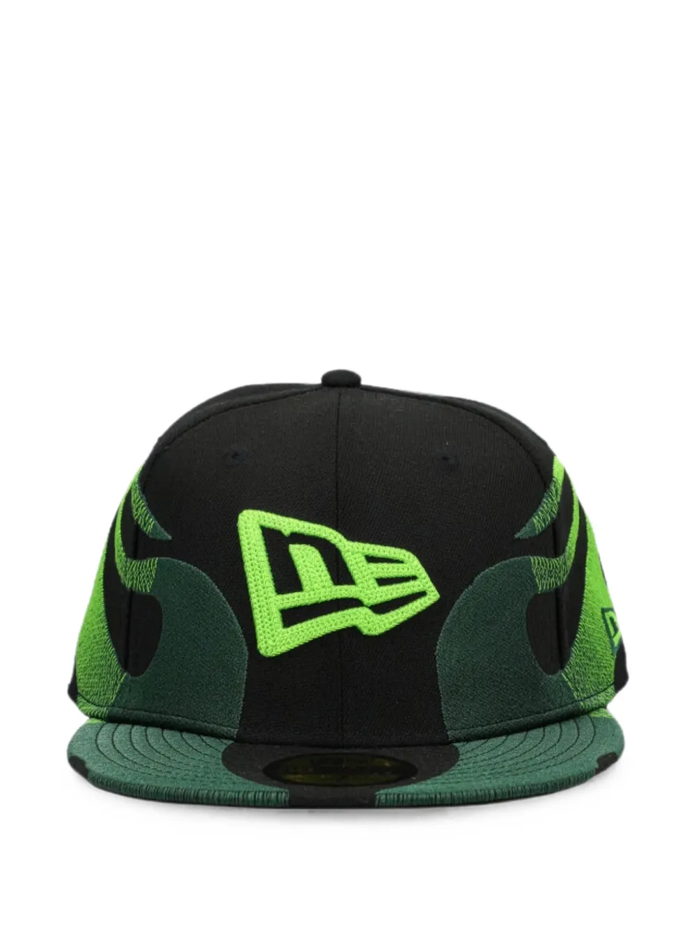 NEW ERA CAP 59Fifty flame-embroidered cap - Schwarz