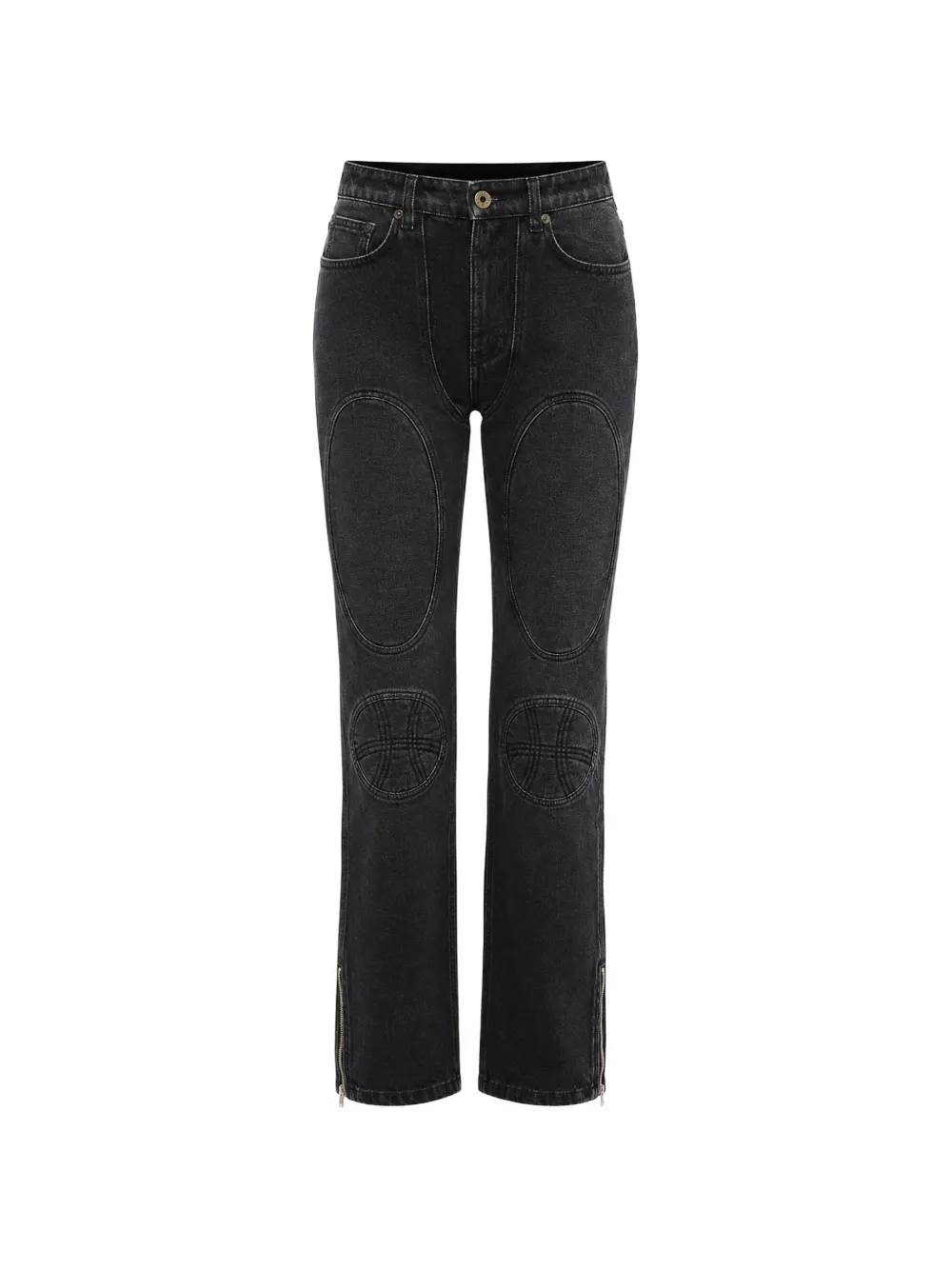 Jean Paul Gaultier Lace-up Jeans In Black