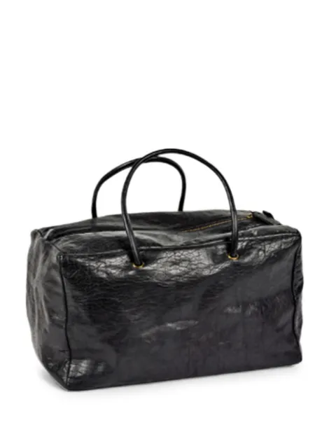 bea mombaers large crinkled-finish shoulder bag