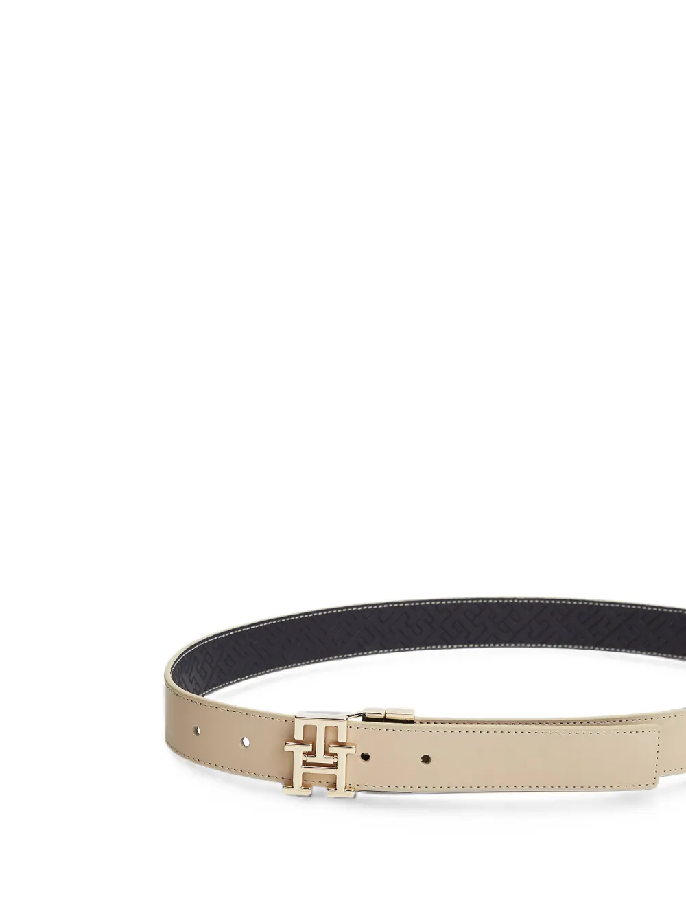 Tommy Hilfiger Omkeerbare riem met logo-monogram Beige