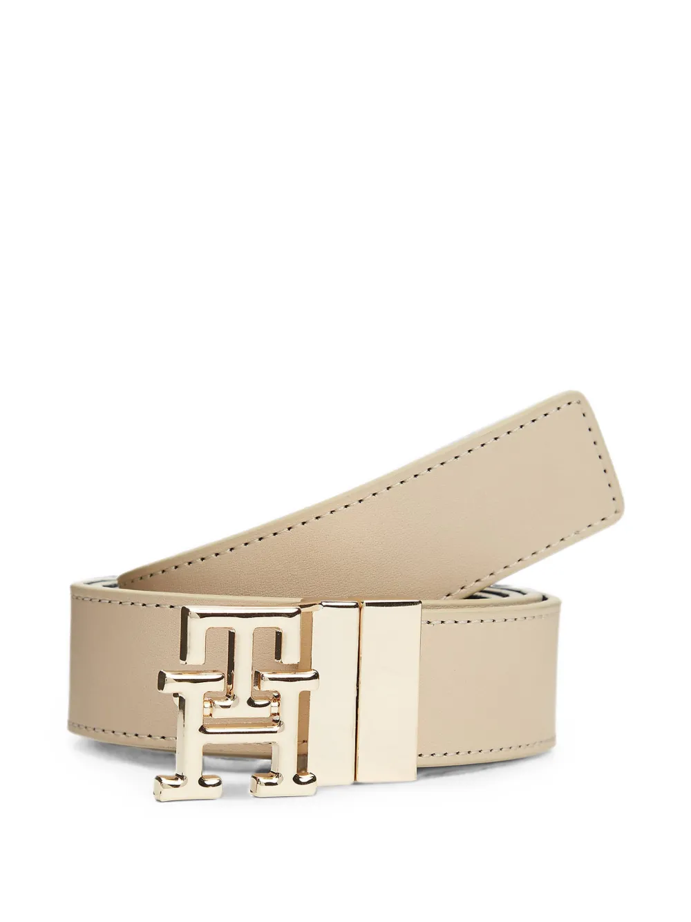 Tommy Hilfiger logo-monogram reversible belt - Toni neutri