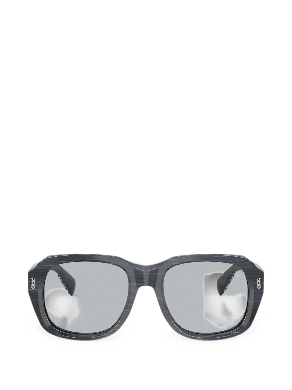 Brunello Cucinelli geometric-frame sunglasses - Grigio