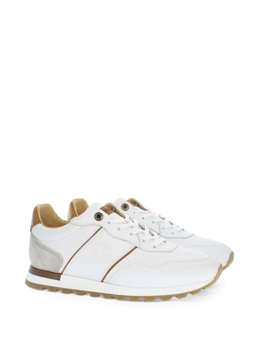 La Martina Leren sneakers Wit