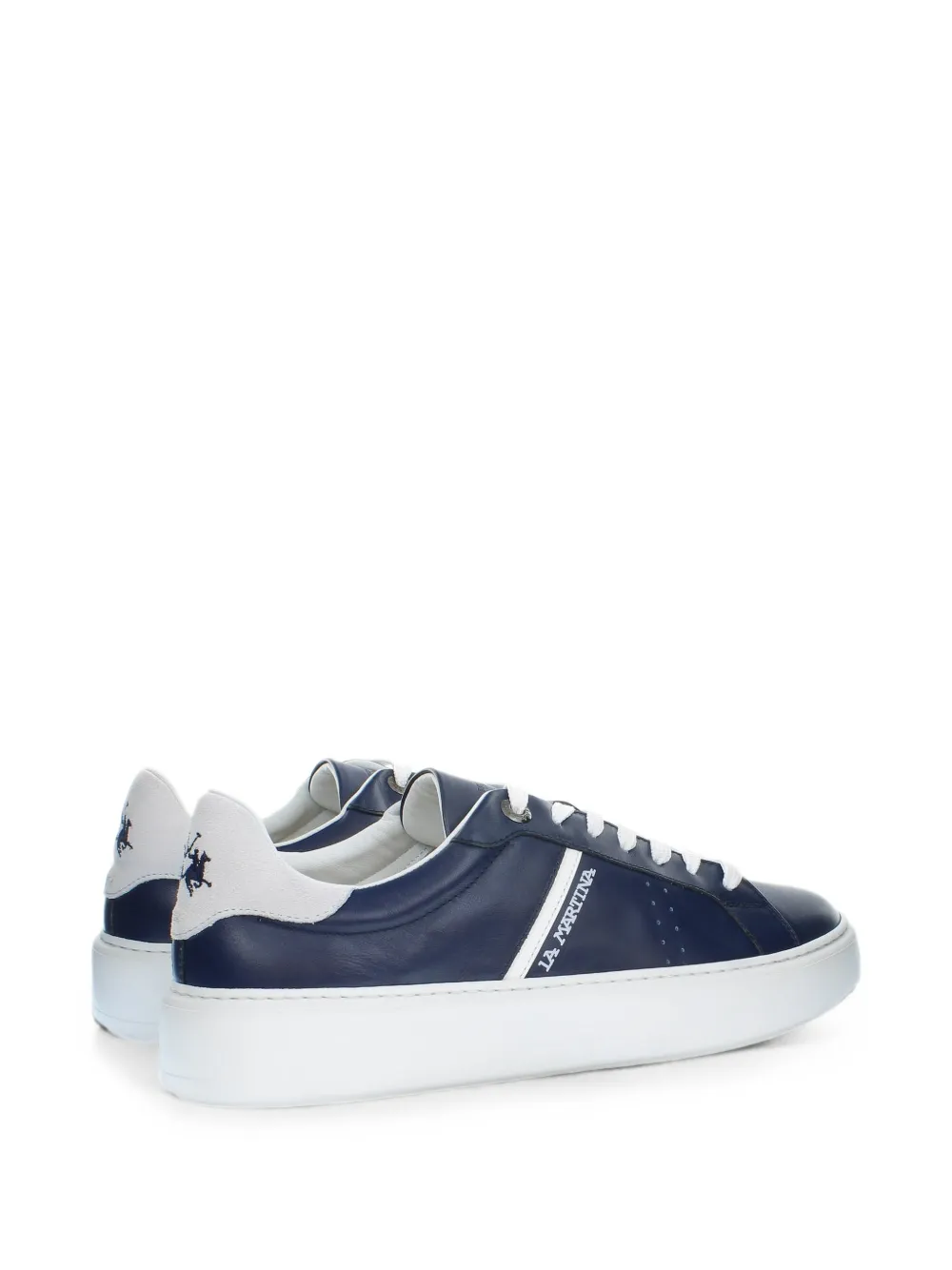 La Martina Sneakers met logoprint Blauw