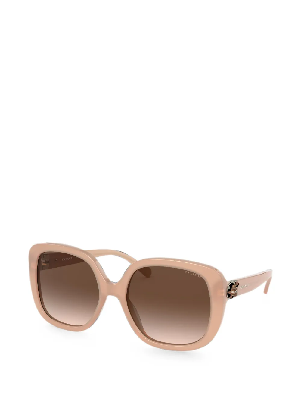 Coach square-frame sunglasses - Nude