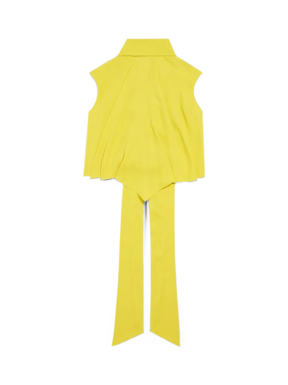 Balenciaga Gedrapeerde blouse Geel