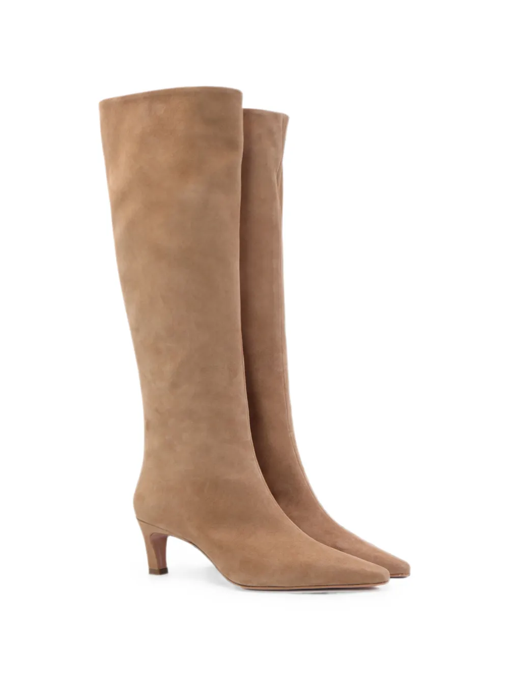 Notabene Flavia pointed-toe knee-high boots Beige