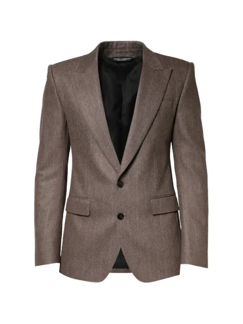 Dolce & Gabbana pinstripe peak-lapel blazer