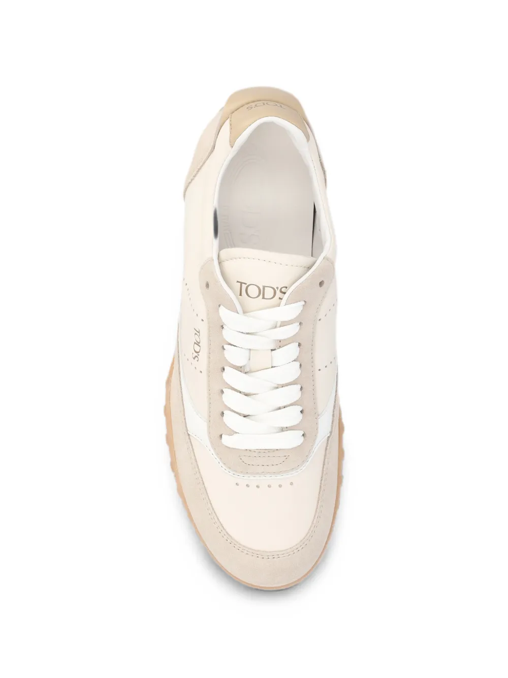 Tod's perforated panelled sneakers Beige