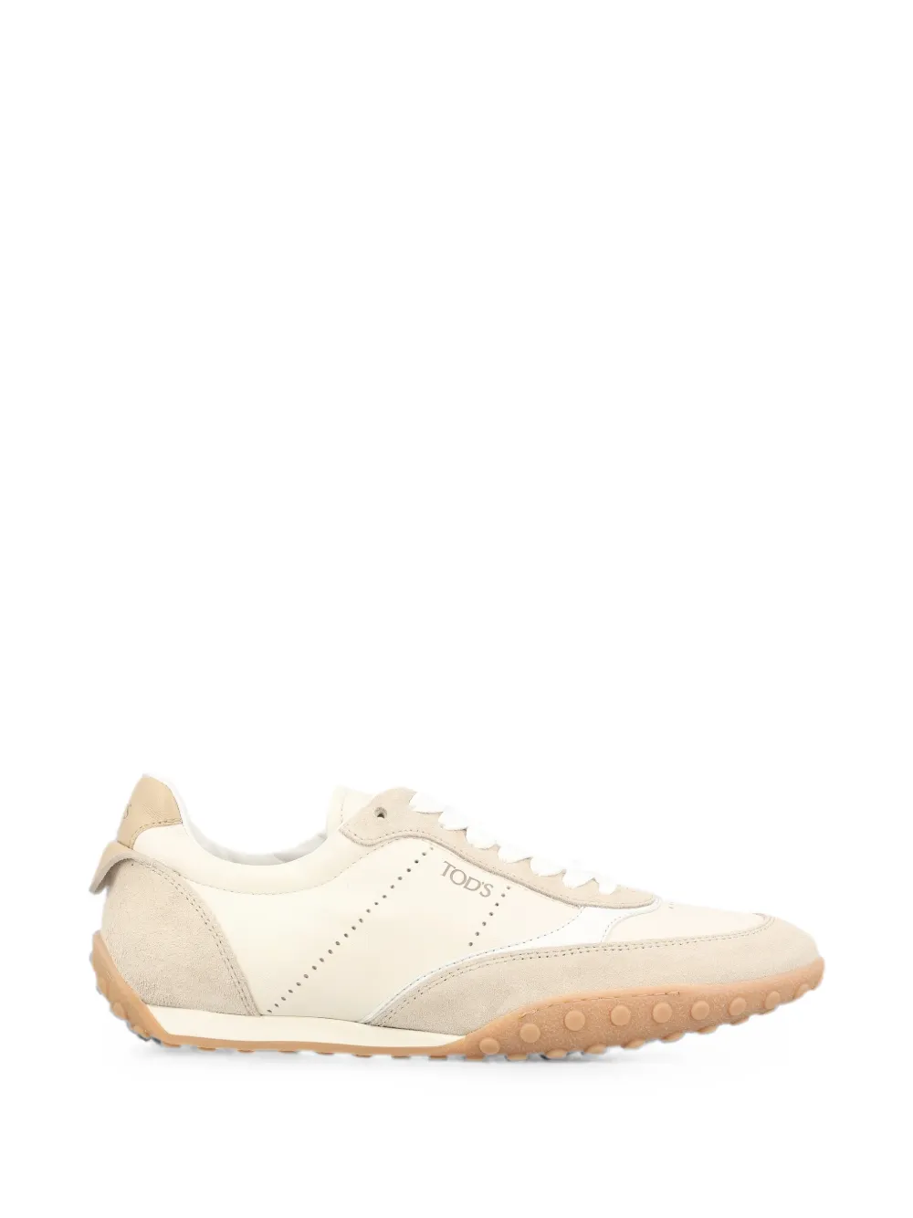 Tod's perforated panelled sneakers Beige