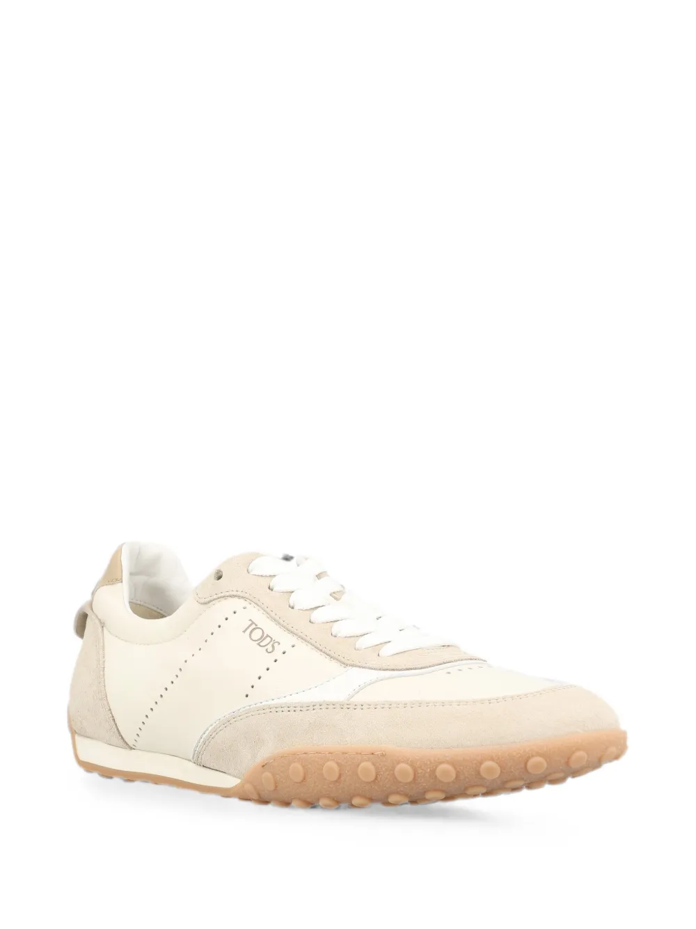 Tod's perforated panelled sneakers Beige