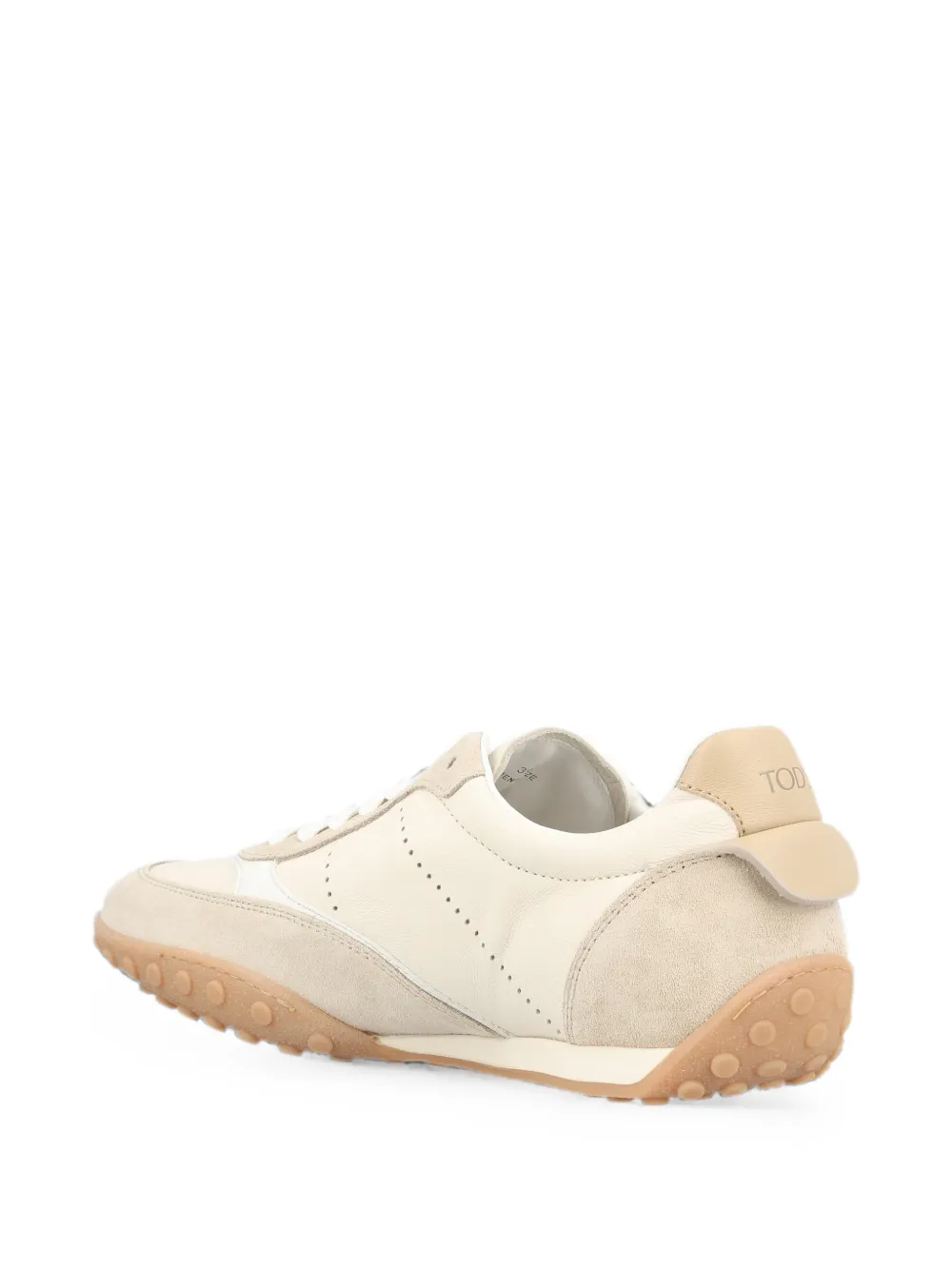 Tod's perforated panelled sneakers Beige