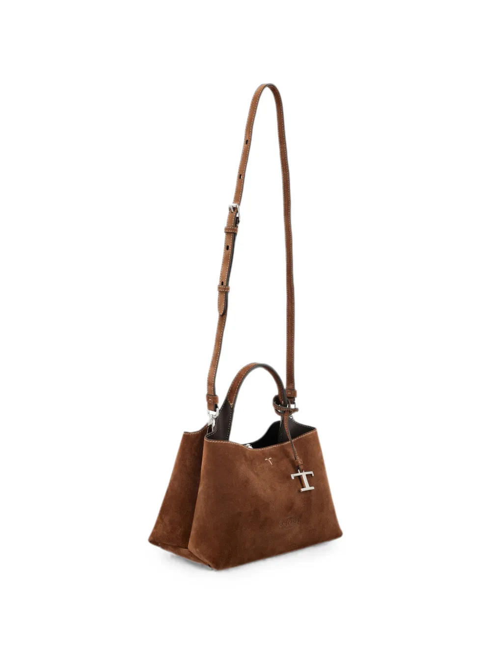 Tod's T Timeless suède shopper Bruin
