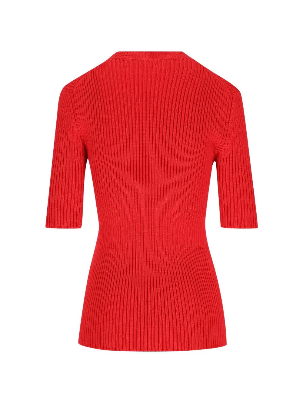 Prada Ribgebreide trui Rood