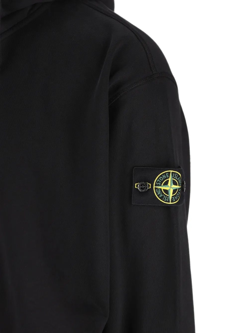 Stone Island 6100009 biologisch katoenen fleece Zwart