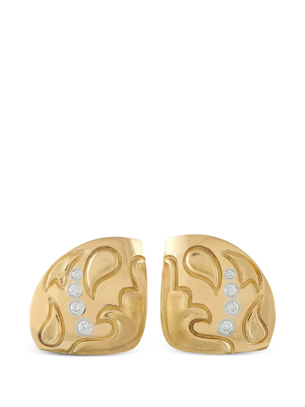 Michael Bondanza boucles d'oreilles à fermoir clip ornées de diamants