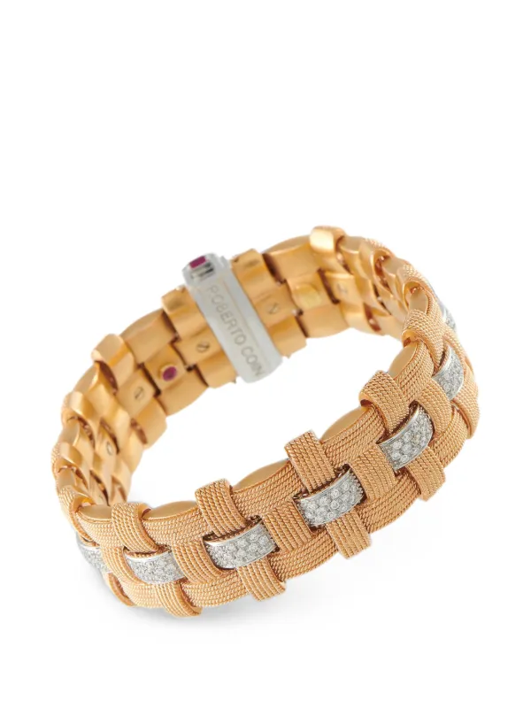 Roberto Coin Pre-owned Appassionata Diamond Bracelet in Gold