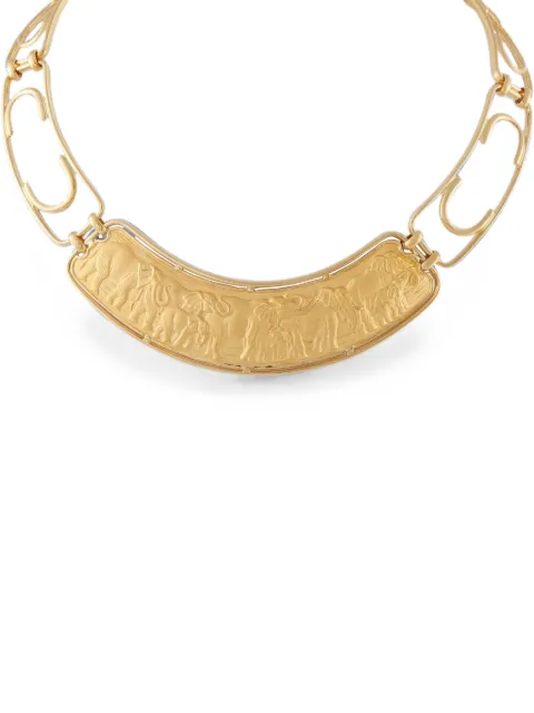 Carrera Y Carrera elephant-detail metalwork necklace
