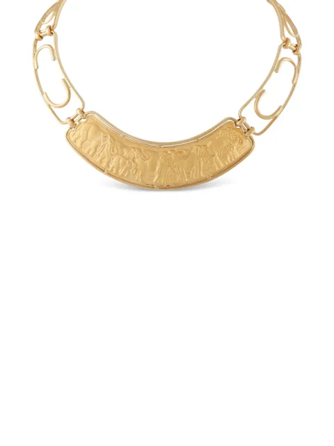 Carrera Y Carrera elephant-detail metalwork necklace
