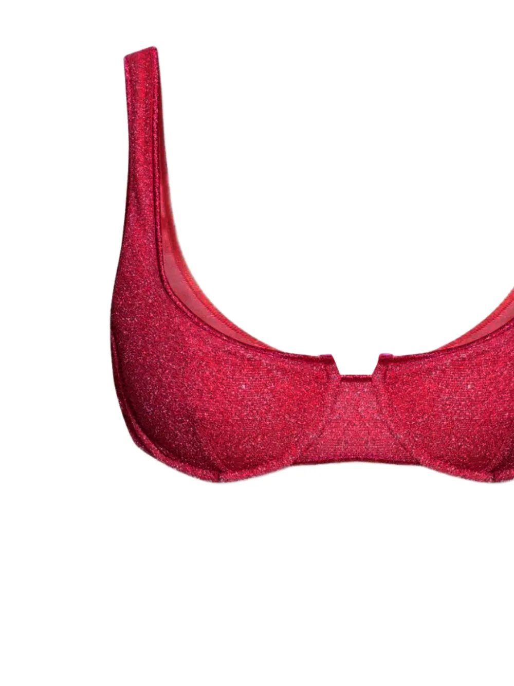 Oséree Bikini met metallic-effect Rood