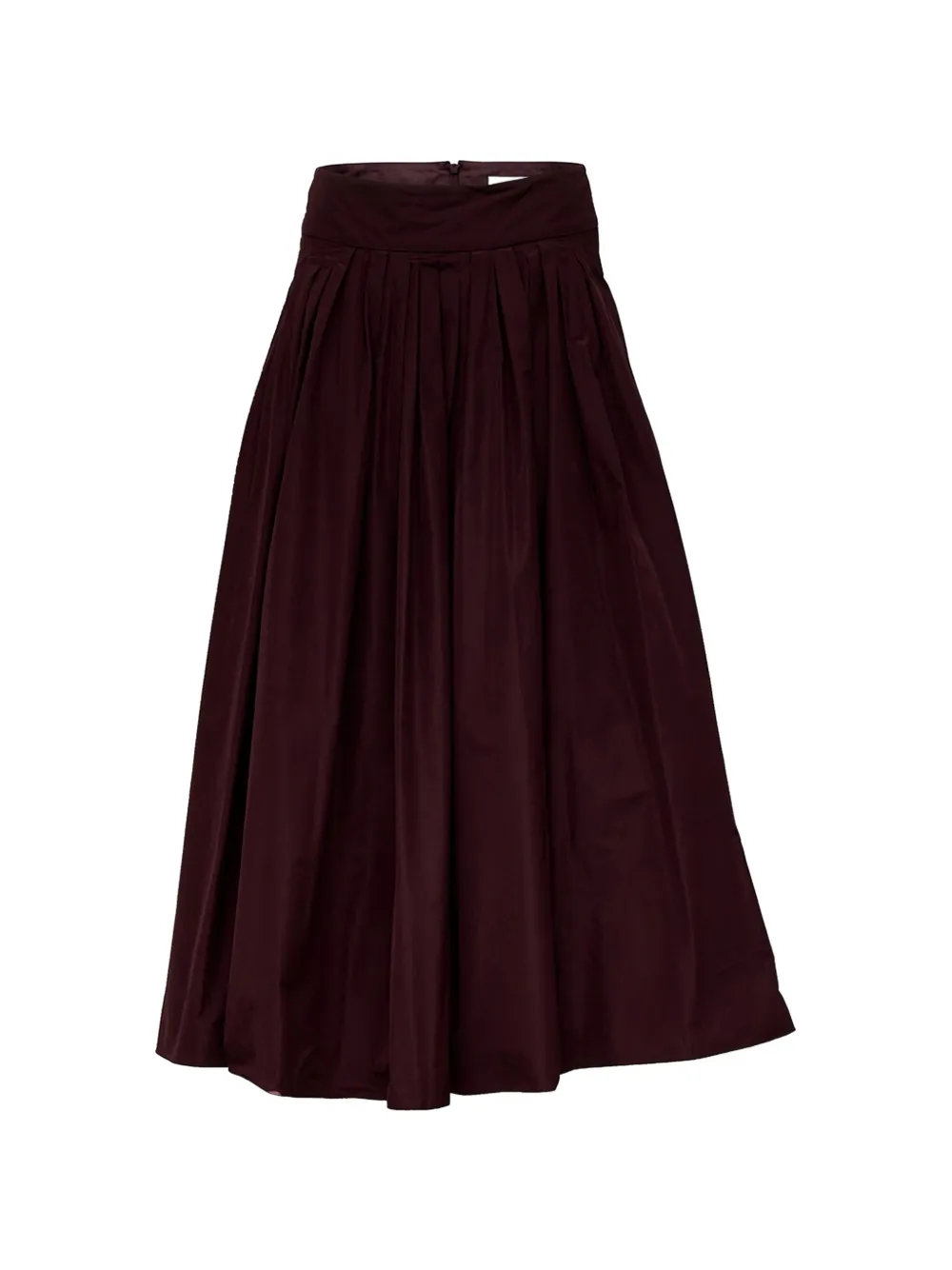 's Max Mara Romina Pleated Taffeta Midi Skirt In Red