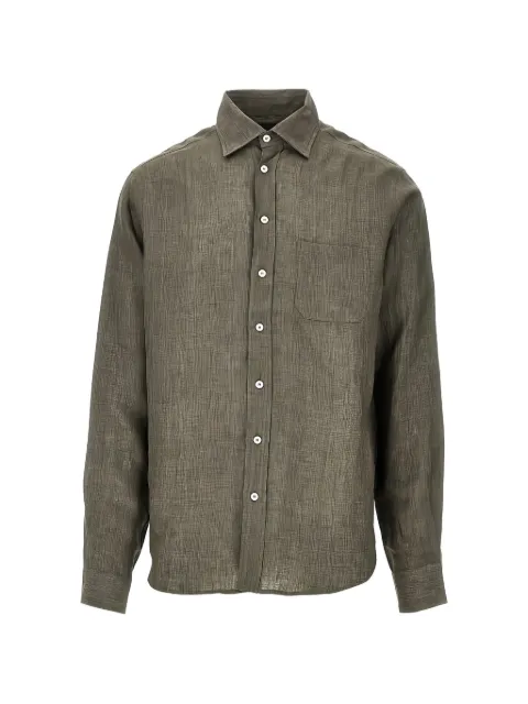 Sease  Classic BD chest-pocket linen shirt