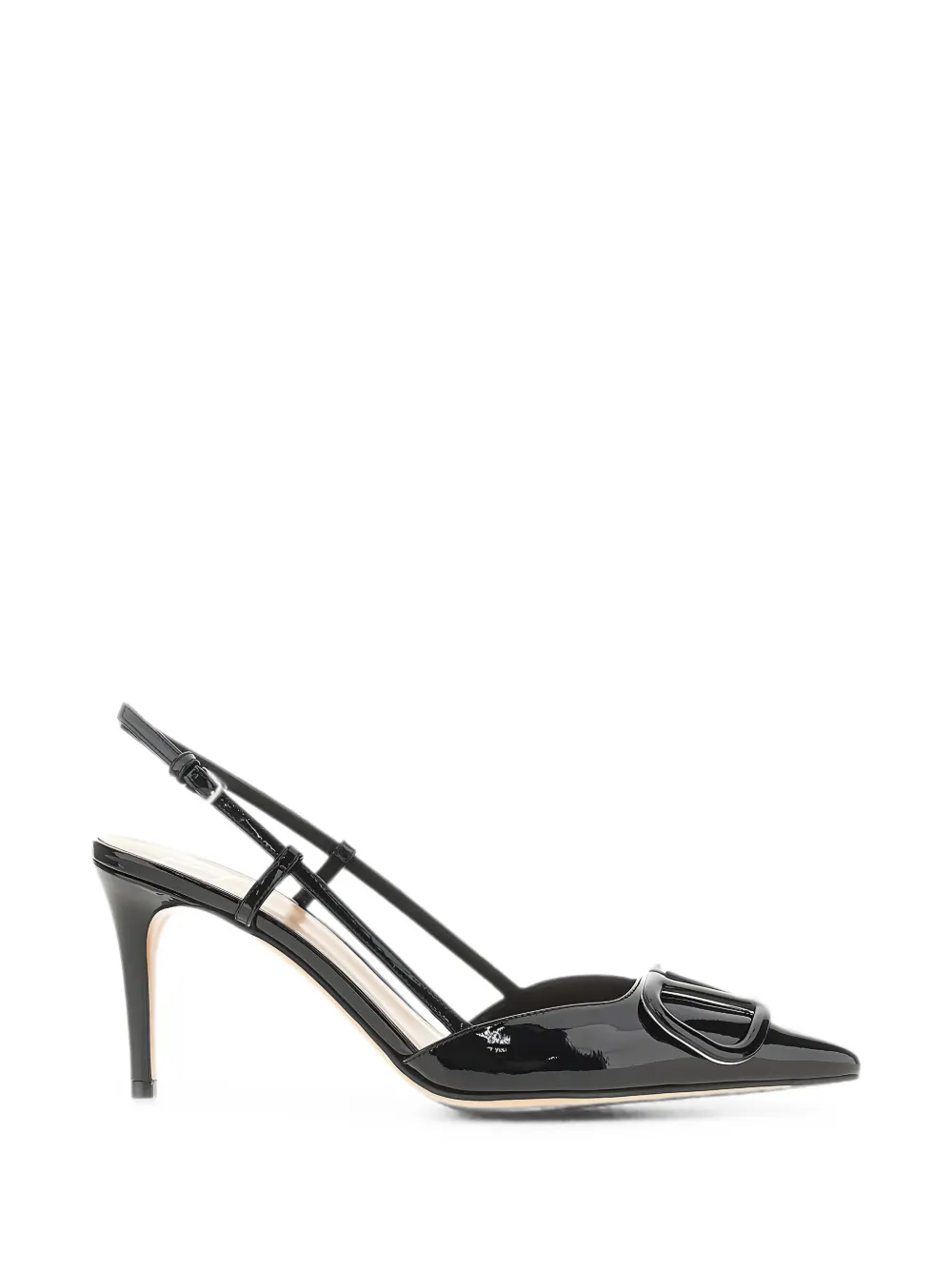 Valentino Garavani VLogo Signature leather pumps Zwart