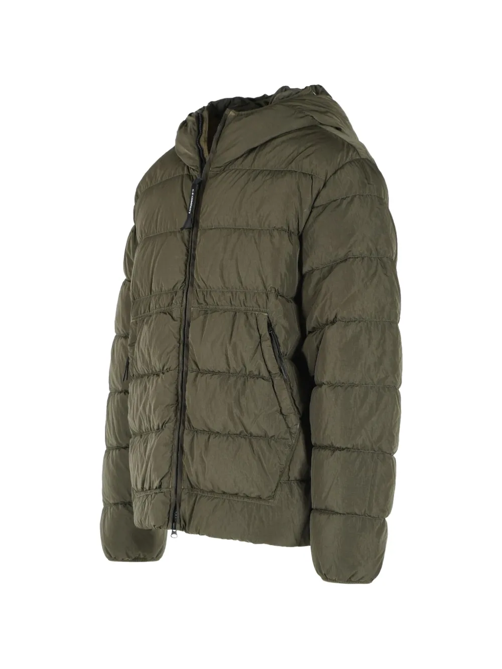 C.P. Company Chrome-R Goggle donsjack met capuchon Groen