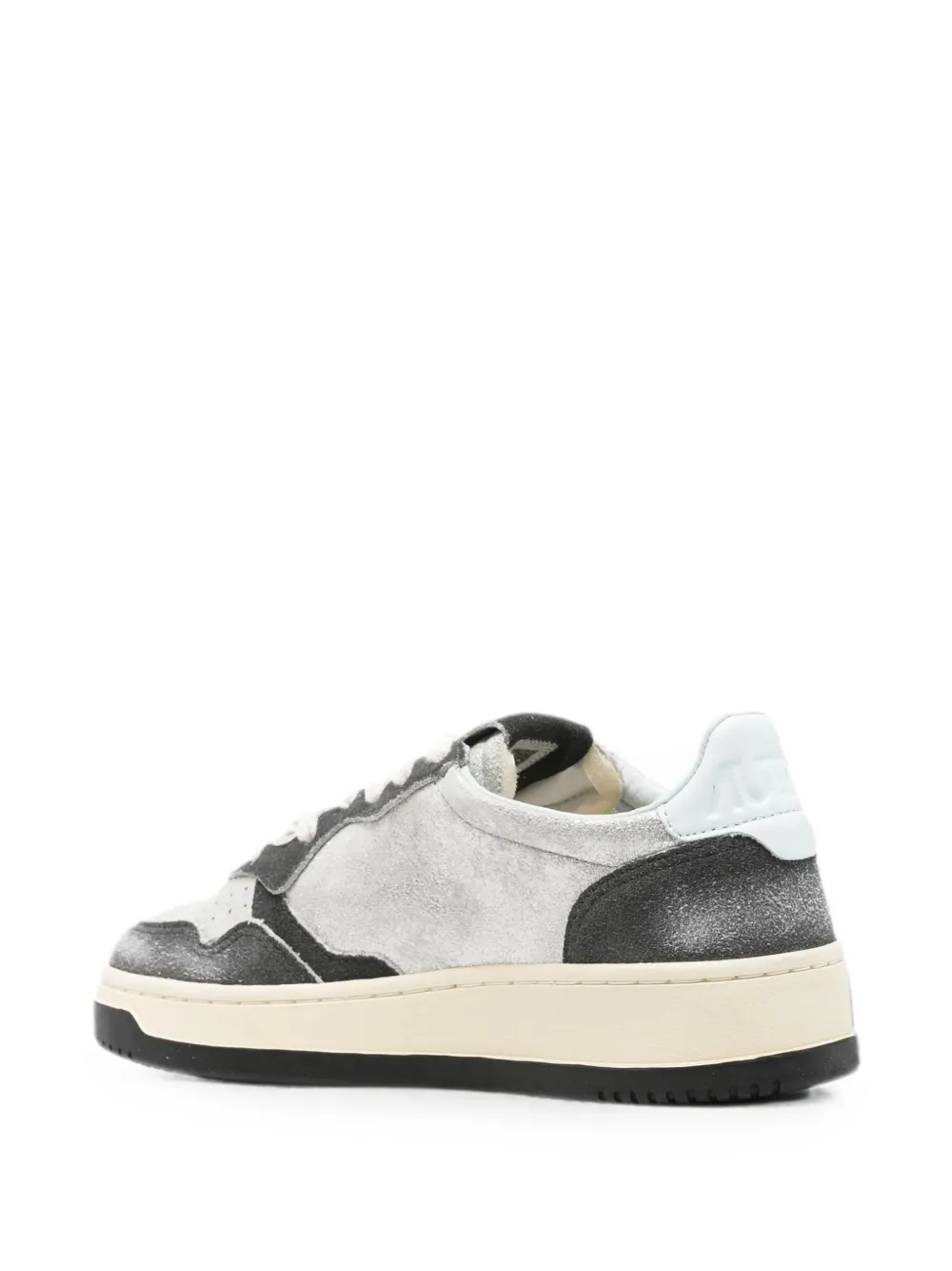 Autry Medalist metallic sneakers Zilver
