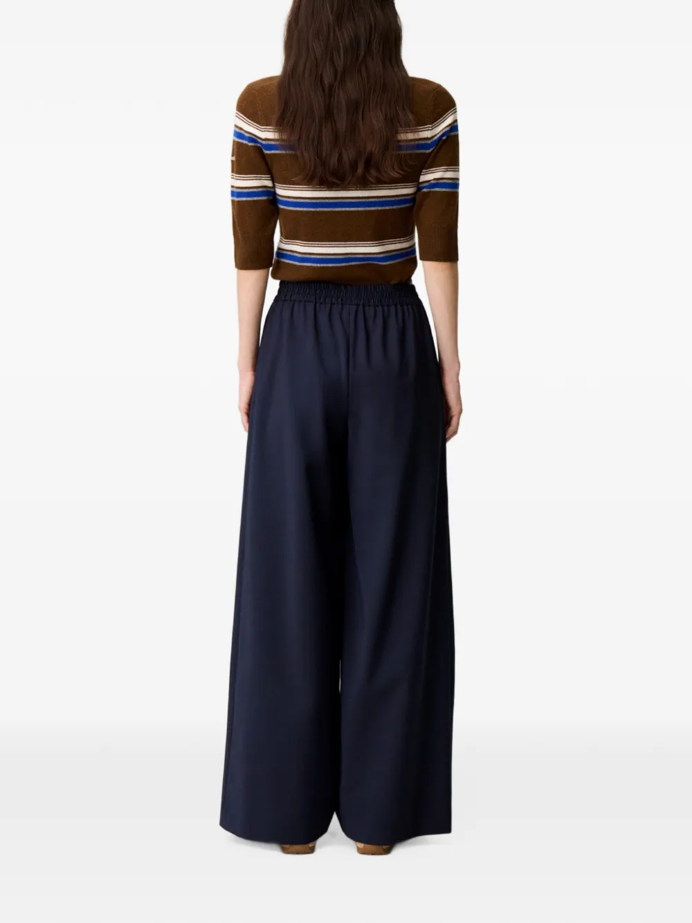 Claudie Pierlot Broek met wijde pijpen Blauw