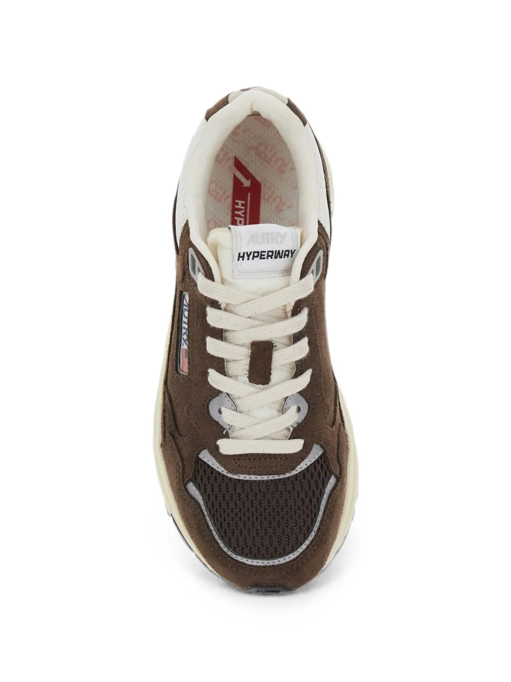 Autry Hyperway suede-panelled sneakers Bruin