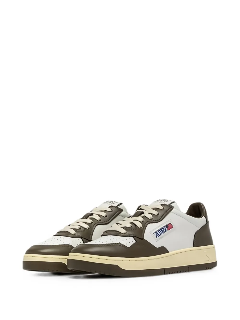 Autry Medalist colour-block leather sneakers Wit