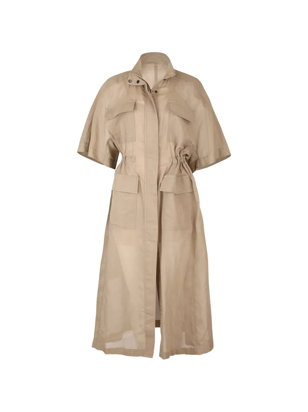 Brunello Cucinelli utility shirt midi dress - Neutrals