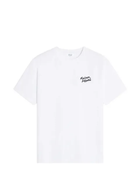 Maison Kitsuné camiseta con logo estampado