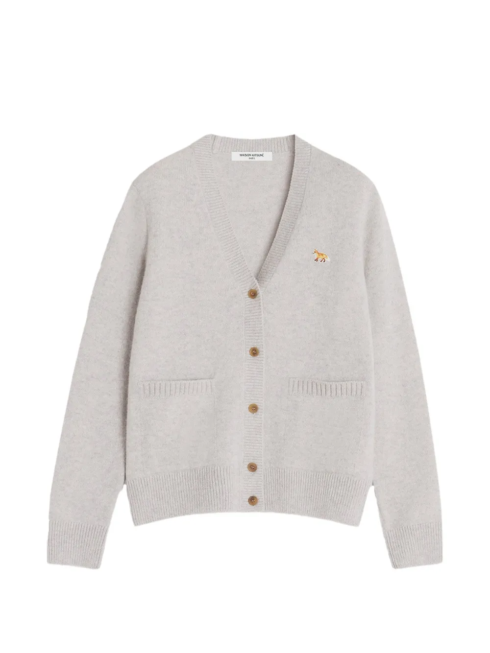 Maison Kitsuné V-neck cardigan - Grigio