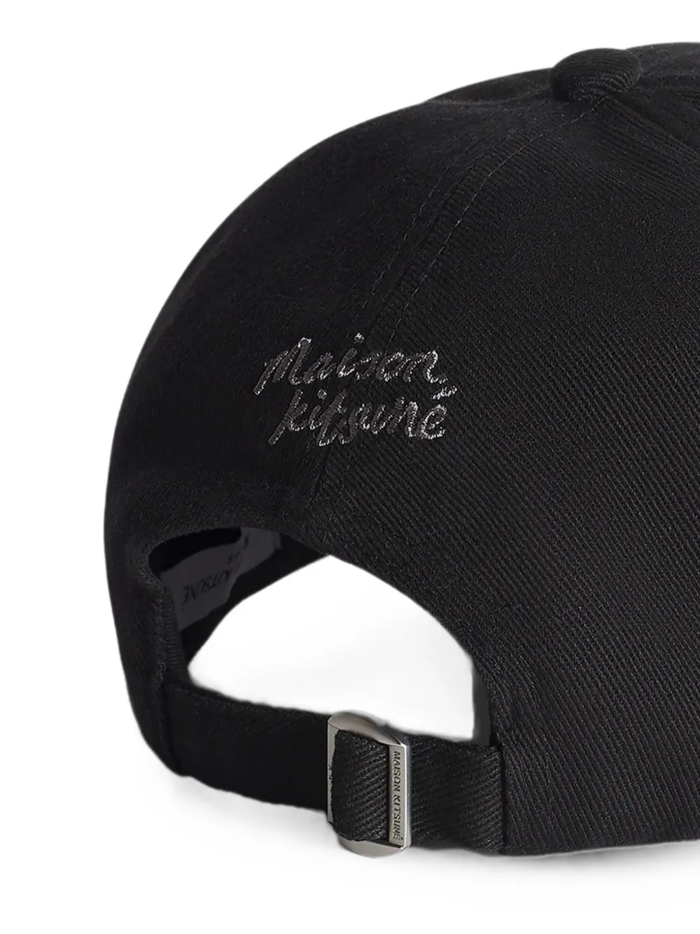 Maison Kitsuné Pet met logopatch Zwart
