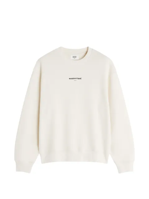 Maison Kitsuné sudadera con logo estampado