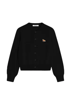 Maison Kitsuné Baby Fox Patch Cardigan Sweater | ブラック