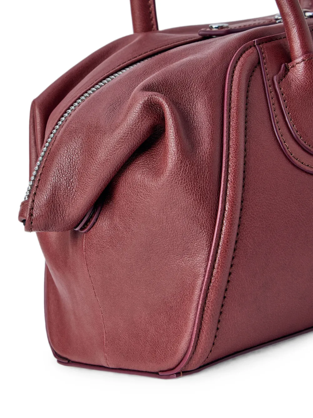 Vivienne Westwood Kleine leren schoudertas met logoplakkaat Rood